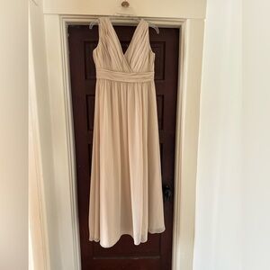 Revelry Women's Beige Bridesmaid dress